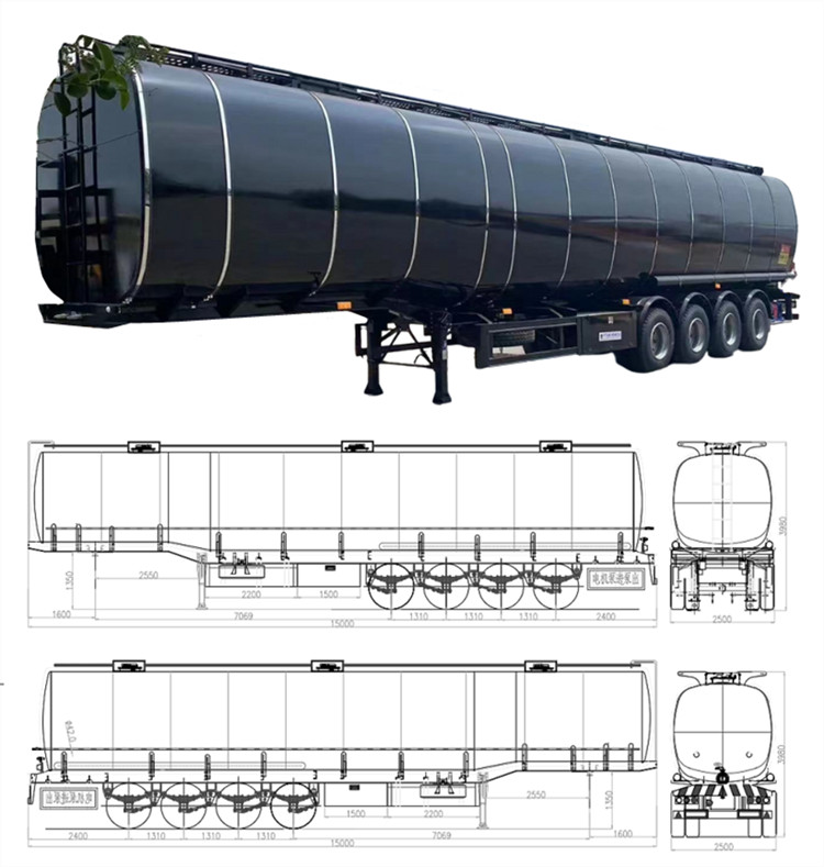 Asphalt Bitumen Tanker Trailer for Sale in Saudi Arabia