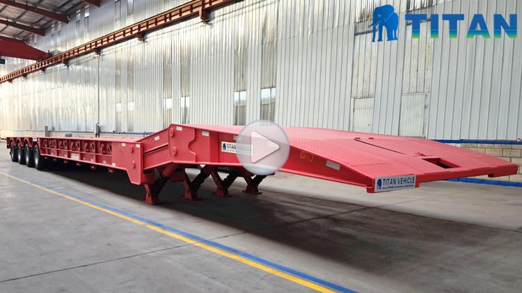Folding Gooseneck Lowboy Trailer for Sale in Saudi Arabia