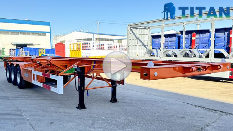 Tri Axle 40 Foot Container Chassis Trailer for Sale Near Me in Saudi Arabia