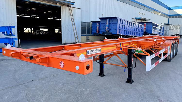 Tri Axle 40 Foot Container Chassis Trailer for Sale Near Me in Saudi Arabia