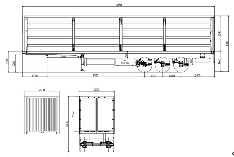 45FT Curtainside Tautliner Trailer for Sale in Saudi Arabia