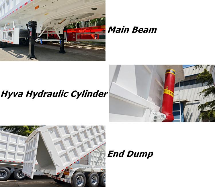 Grain Tipper Semi Trailer for Sale in Saudi Arabia