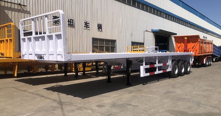 Flash Sale 3 Axle Flatbed Trailer for Sale in Saudi Arabia