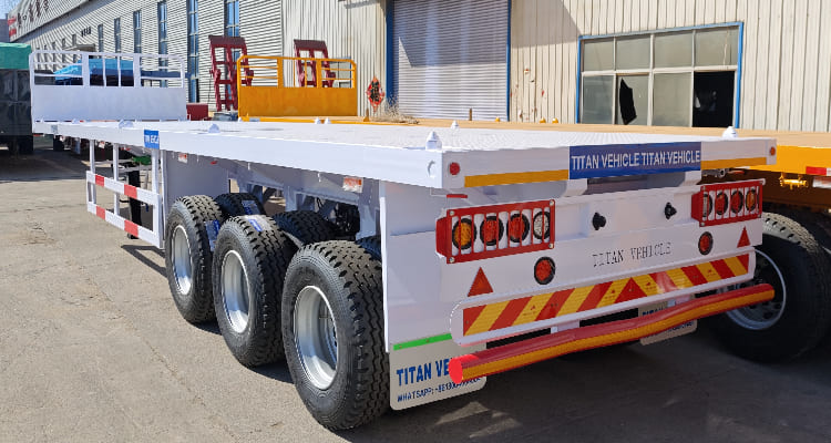 Flash Sale 3 Axle Flatbed Trailer for Sale in Saudi Arabia