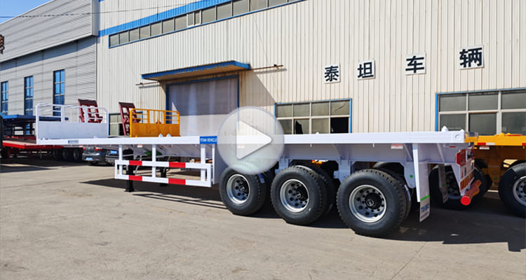 Flash Sale 3 Axle Flatbed Trailer for Sale in Saudi Arabia