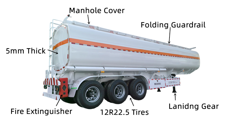3 Axle Oil Tanker Trailer Manufacturers in Saudi Arabia