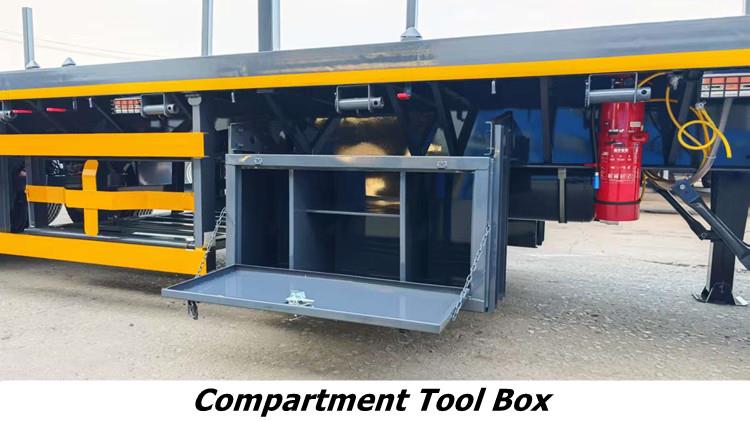 3 Axle Stanchion Flatbed Trailer Specially Customized for Saudi Arabic Market