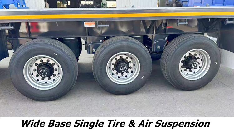 3 Axle Stanchion Flatbed Trailer Specially Customized for Saudi Arabic Market
