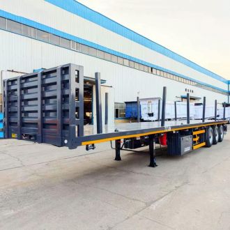 3 Axle Stanchion Flatbed Trailer
