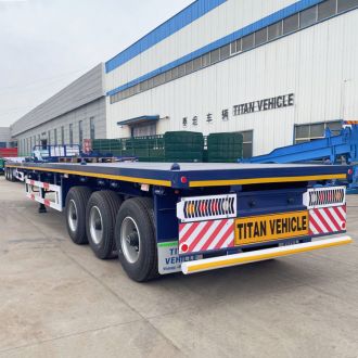 3 Axle Single Tire Flatbed Trailer
